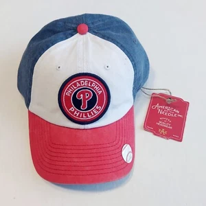 Philadelphia Phillies American Needle Hat Strapback Red Blue White Dad Cap Patch - Picture 1 of 7