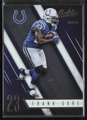 2016 Panini Absolute Base Frank Gore Indianapolis Colts #9 - Image 1 of 2