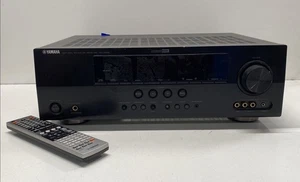 Yamaha RX-V665 Black AV Rcvr HDMI Surround Sound Zones System - Picture 1 of 6