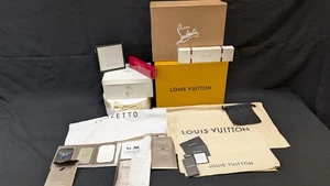 Louis Vuitton Gucci Dior Bulgari Terzetto Christian Louboutin Boxen Taschen Papiere - Bild 1 von 15