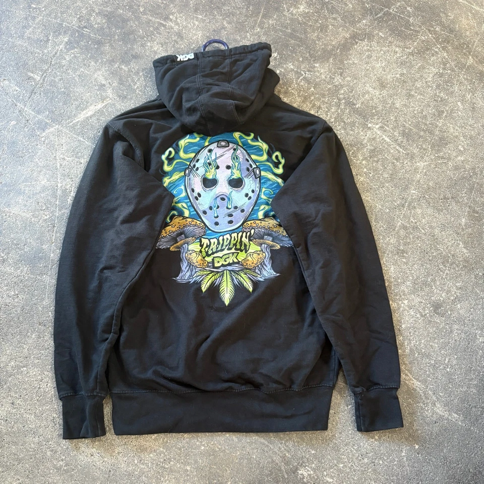 DGK Mind Melt Hoodie Sweatshirt Mens XS Black Jason Skater Street Urban Sweater - Image 1 of 4