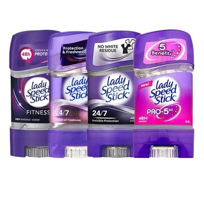 Lady Speed Stick Mixed Lot Gel Deodorant Bundle 48H Sweat Odor Protection 4-Pack - Image 1 of 3