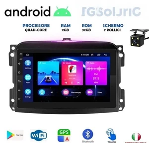 AUTORADIO ANDROID FIAT 500L 2012-2017 STEREO AUTO TOUCH 7 POLLICI WIFI NAVIGATOR - Foto 1 di 5