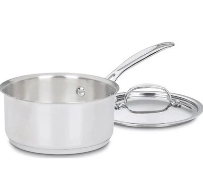 Cuisinart Chef's Classic 1.5-qt. Stainless Steel Saucepan with Cover - Image 1 of 4