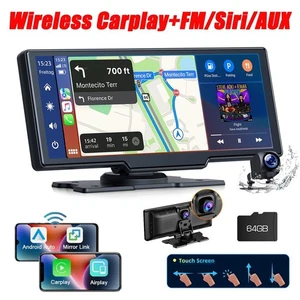 Inalámbrico Apple Carplay Android Automático 10.26" Coche Estéreo con Cámara de Respaldo Tarjeta 64GB - Imagen 1 de 8