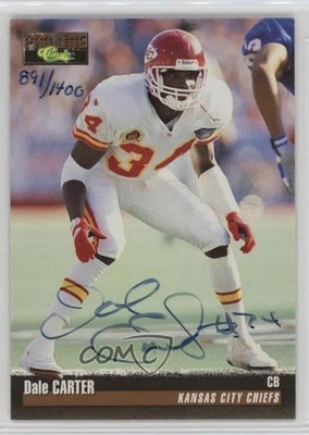 1995 Classic Pro Line Auto /1400 Dale Carter Auto - Image 1 of 2