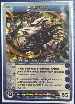 LP Chaotic Arctus Heptadd's Squire Fire & Stone Pre-Release Promo Max E - Image 1 of 3