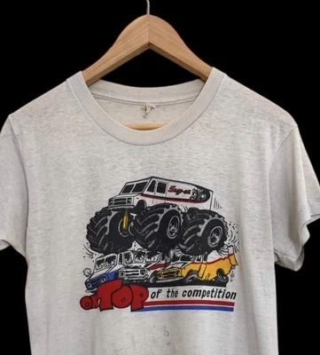 Camiseta Vintage Snap On Tools “On Top Of The Competition” Talla M Envejecida EE. UU. Foto 1 de 4