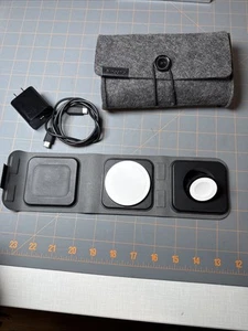 mophie - 3-in-1 Travel Charger with MagSafe for Apple iPhone, AirPods - Picture 1 of 3