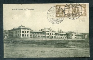 Kiautschou 1908 AK TSINGTAU ILTIS-KASERNE (DA0386 - Bild 1 von 2