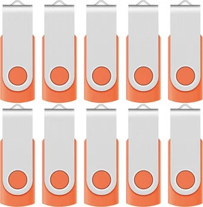 10 X Enfain 16GB Bulk USB Flash Drive Jump Zip Memory Stick 2.0 Orange, Affordab - Picture 1 of 13