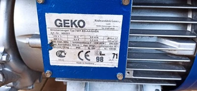 Geko Stromerzeuger TYP 7401 ED-AA/HHBA  Gebraucht - Bild 1 von 4