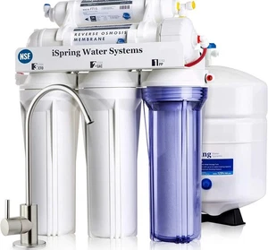 iSpring 5 Stage Reverse Osmosis Home Drinking Water Filter System Purifier - Picture 1 of 5