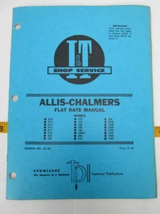 I & T Shop Service Manual Allis-Chalmers Flat Rate Manual AC-30 Book Booklet - Picture 1 of 8