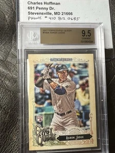 2017 TOPPS GYPSY QUEEN #168A AARON JUDGE RC BVG 9.5 - Picture 1 of 4