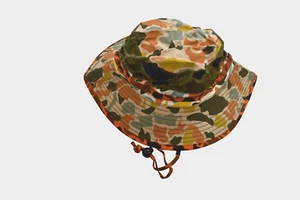 Free Authority Mens Orange Green Tan Camo Boonie Hat NWT L/XL - Picture 1 of 6