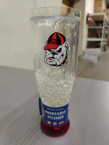 Officially Licensed Georgia Bulldogs NCAA Team Logo Freezer Pilsner 16oz Cover