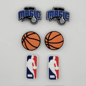 NBA Orlando Magic Basketball Team For Crocs Shoe Charms - 6 Pieces - Picture 1 of 1