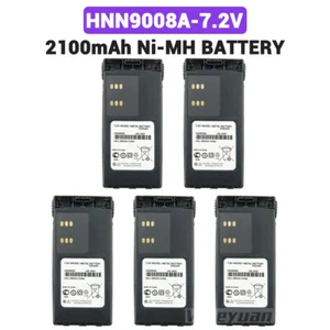 5X HNN9008 HNN9009 2100mAh Ni-MH Battery for MOTOROLA PRO5150 HT750 HT1250 GP328 - Zdjęcie 1 z 12