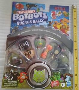 Transformers BotBots Ruckus Rally Pet Mob Action Figure Set Netflix - Picture 1 of 3