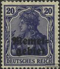 Memelgebiet 4 gestempelt 1920 Germania-Aufdruck