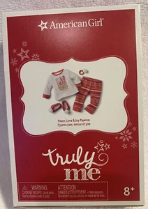 American Girl - WEIHNACHTSPYJAMA - WIRKLICH ME Frieden-Liebe-Freude - für 18" Puppe - Brandneu in Verpackung - Bild 1 von 5