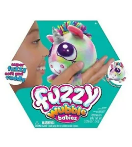 Fuzzy Wubble Babies Twinkles The Unicorn Super Soft - Picture 1 of 2