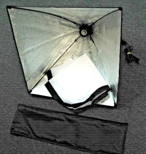 PBL Studio Photo Light 23" x 23" Umbrella/Softbox w/ diffuser & Case, 120 Volt - Picture 1 of 17