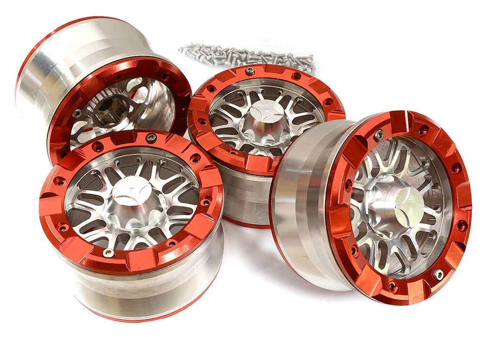 Alloy Dual 8 Beadlock Wheel (4) for Axial Wraith 2.2 w/ 12mm Hex AX8137 AX12015 - Image 1 of 1