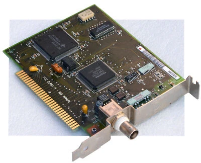Vintage IBM BNC ISA 8-Bit Network Card LAN Toshiba 16F0291 Collector BNC-11 - Image 1 of 2