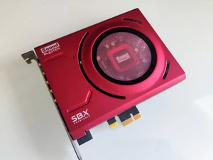 CREATIVE SOUND BLASTER SBX PRO STUDIO AUDIO CARD SB1500 + Toslink Optical Cable - Afbeelding 1 van 2