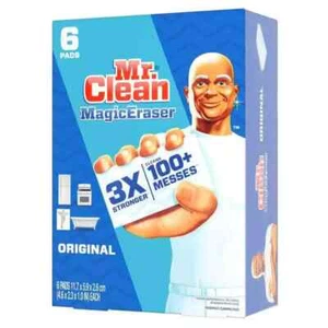 Magic Eraser Scrubbing Sponge (6 Count), Melamine, Cleaning Foam, Kitchen, Bath - Picture 1 of 9