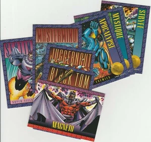 1993 Marvel X-Men Serie 2 Card Xavier's Files Peterson Mounts Pacella Palmiotti - Foto 1 di 2
