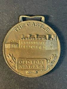 Vintage The Castle Old Fort Niagara, NY Souvenir Watch Fob - Picture 1 of 6