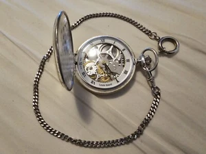 Rare Vintage Louis Erard Sterling Silver Skeleton Swiss Made Manual Wind... - Picture 1 of 7