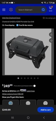 Charbroil Grill2Go X200 Single Burner Table Top Portable Propane Gas Grill - Image 1 of 4