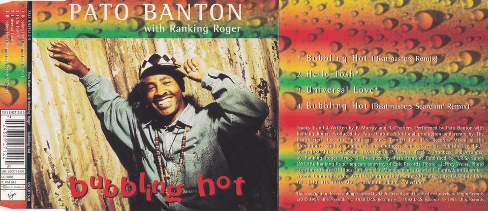 Pato Banton Feat. Ranking Roger - Bubbling Hot  (4 Track Maxi CD) - Bild 1 von 1