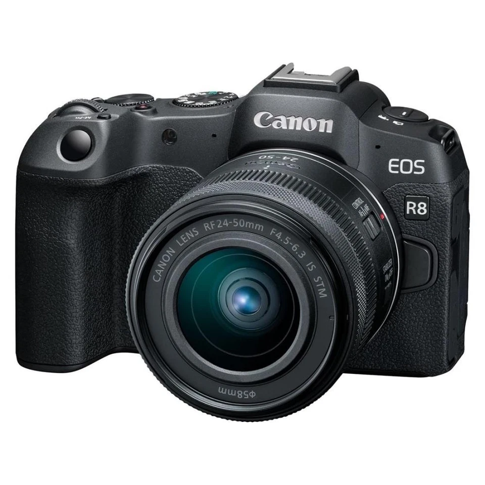 Canon EOS R8 + RF 24–50mm F4.5–6.3 – Systemkamera mit 24,2 MP, Dual Pixel AF II, - Bild 1 von 1