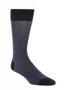 Nuevos calcetines de vestir para hombre Cole Haan azul marino con textura de piqué mezcla de algodón 7-12 - Imagen 1 de 1