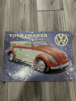 Volkswagen Cabriolet 16 by 12 Metal Sign Sealed ManCave Bar Garage Shop - Image 1 of 4