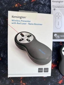 Kensington Clicker de présentation PowerPoint USB sans fil avec pointeur laser rouge - Photo 1/7