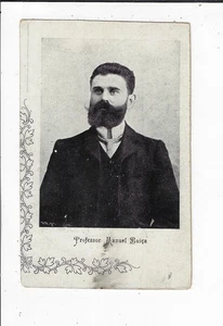 Professor Manuel Buica Portrait PRRC Postcard Involved in Lisbon Regicide p2355 - Picture 1 of 2