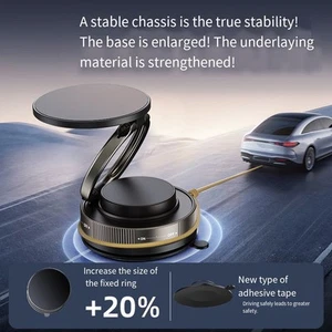 Support Téléphone Voiture Rotation 360 Degrés avec Structure Légère et Port - Photo 1 sur 27