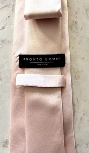 PRONTO-UOMO Seidenkrawatte Herren rosa! Herren Warehouse Luxusmarke! 57 zoll - Bild 1 von 3