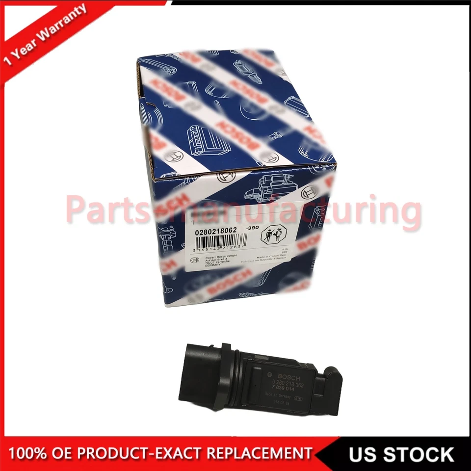 OEM BMW Z3 Bosch Mass Air Flow Sensor 0280218062 13627839014 - Image 1 of 4