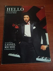 Sheet Music Hello By Lionel Richie 1984 - Picture 1 of 1