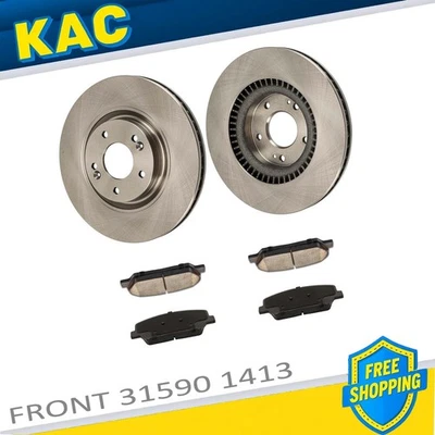 Front Brake Rotors Ceramic Pads Kit For 2011 2012 2013 2014 2015 Kia Optima - Image 1 of 4