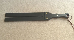 Zwei TAWSE Super Magnum Lederschwänze mit dickem Doppelgriff (Stab) - Bild 1 von 3