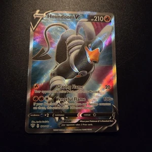Pokemon Houndoom V Full Art 178/189 from Darkness Ablaze-NM - Picture 1 of 2