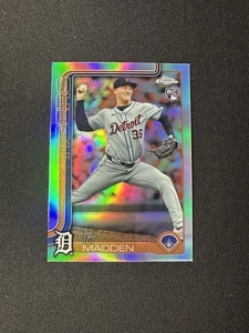 Tarjeta de novato 2025 Topps Chrome Ty Madden Refractor #285 - Imagen 1 de 2